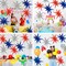 Red Blue Silver Star Balloons,9Pcs Red Blue White Explosion Star Foil Balloons,22Inch Spike Cone Star Helium Mylar Balloons for Birthday Anniversary Baby Shower 4th of July Disco Party Decorations